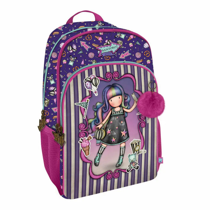 Училищна чанта Gorjuss Up and away Лилав 29 x 45 x 17 cm