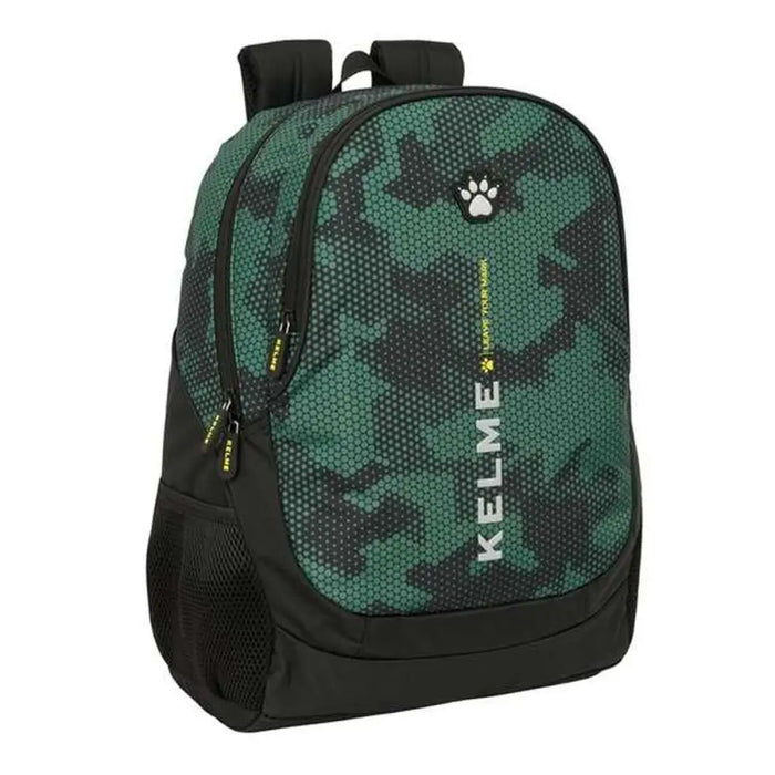 Училищна чанта Kelme Camo Черен Зелен 32 x 44 x 16 cm