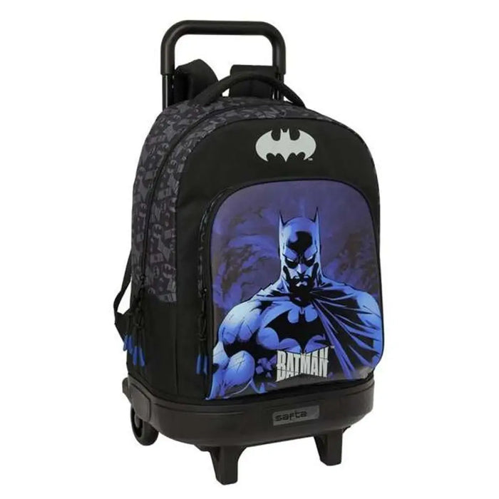 Училищна чанта с колелца Batman Черен 33 x 45 x 22 cm