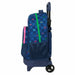 Училищна чанта с колелца Benetton Damero Морско син 33 x 45