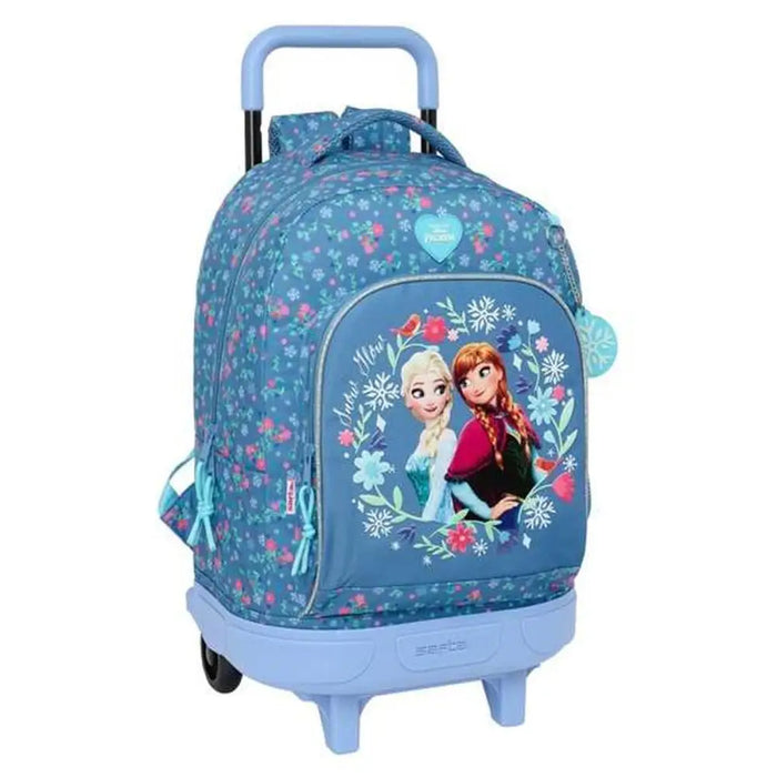 Училищна чанта с колелца Frozen Син 33 x 45 x 22 cm
