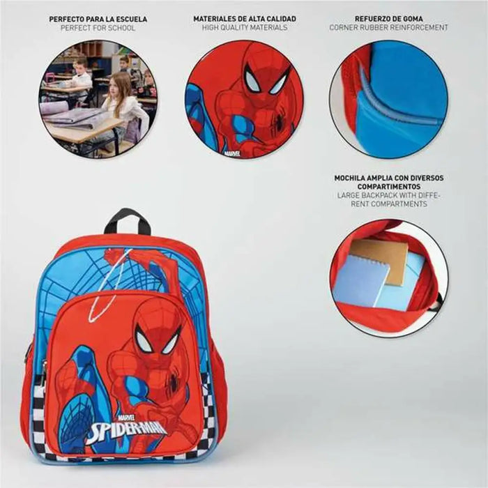 Училищна чанта Spider-Man Червен 31 x 12 x 38 cm
