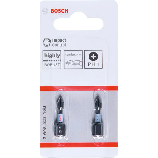 УДАРНИ БИТОВЕ PH1 2 БРОЯ 25 ММ BOSCH IMPACT CONTROL