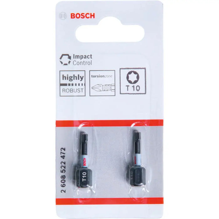 УДАРНИ БИТОВЕ T10 2 БРОЯ 25 ММ BOSCH IMPACT CONTROL