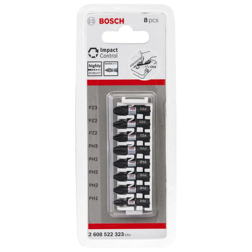 УДАРНИ БИТОВЕ PH/PZ 8 БРОЯ 25 MM BOSCH IMPACT CONTROL