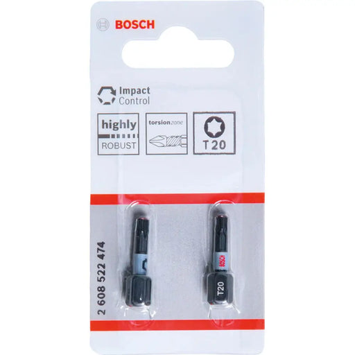 УДАРНИ БИТОВЕ T20 2 БРОЯ 25 ММ BOSCH IMPACT CONTROL