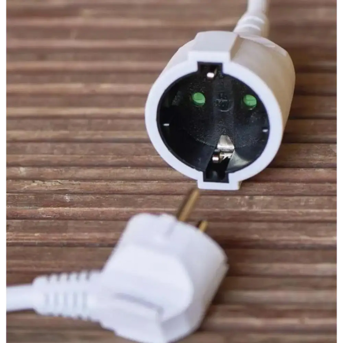 УДЪЛЖИТЕЛ 3 МЕТРА 1 ГНЕЗДО 1.5ММ² БЯЛ