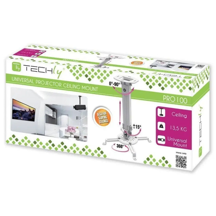 Удължител за таванна опора за проектор Techly 380-580 мм
