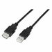 Удължител TooQ FS20200M-B 1,8 m USB Черен 1,8 m