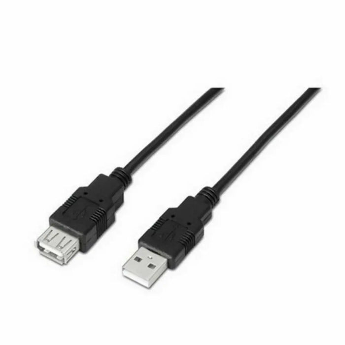 Удължител TooQ FS20200M-B 1,8 m USB Черен 1,8 m