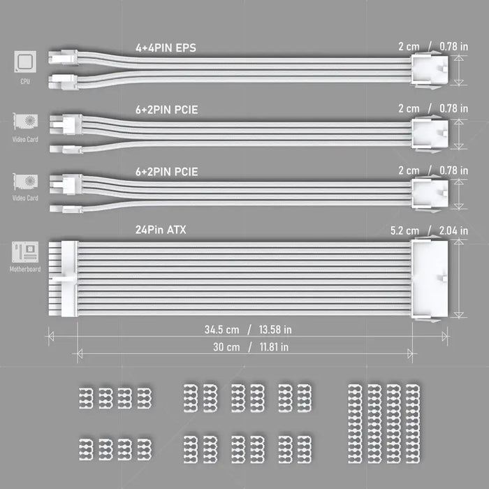 Удължителни кабели EZDIY-FAB - White