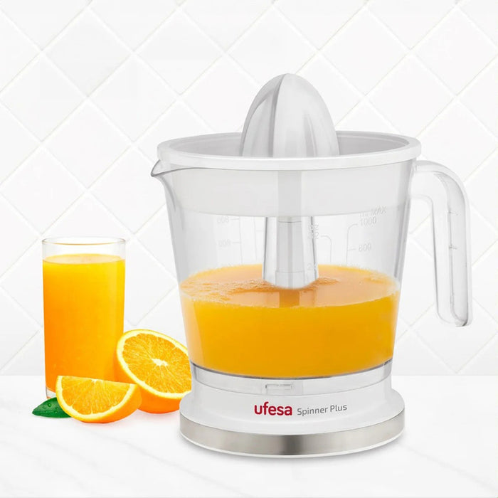 Сокоизстисквачка и Цитруспреса UFESA EX4942 SPINNER PLUS 40 W, БЯЛ