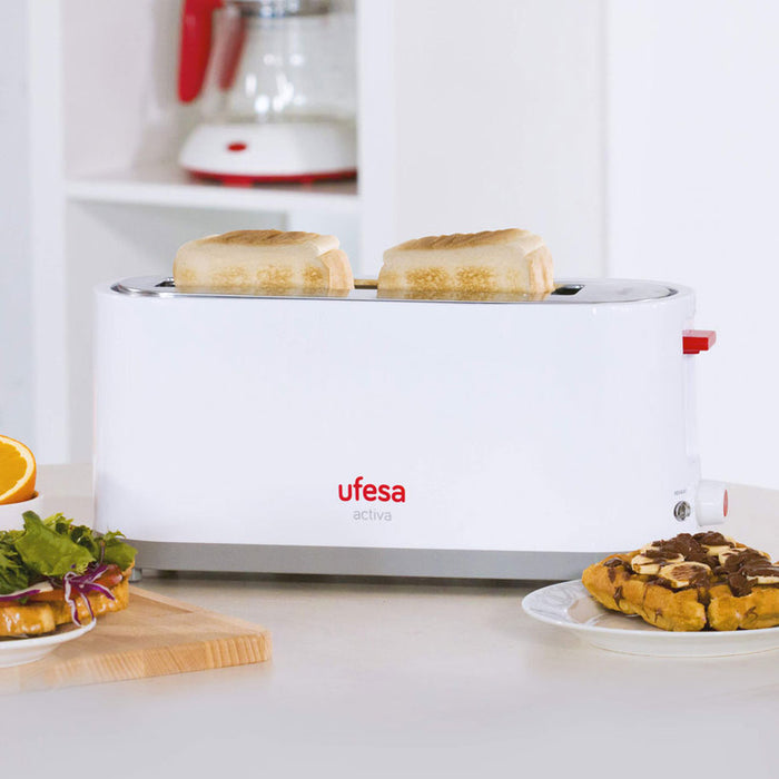 Тостер UFESA ACTIVA TT7365 900 W, БЯЛ/ЧЕРВЕН