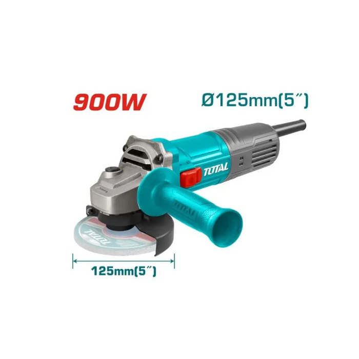 ЪГЛОШЛАЙФ INDUSTRIAL 900 W 125 ММ TOTAL
