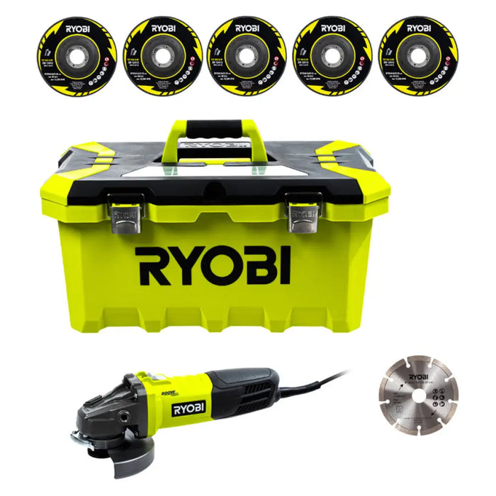 ЪГЛОШЛАЙФ RYOBI RAG800-125TA6 125 мм 800 W
