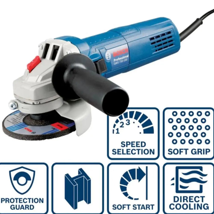 ЪГЛОШЛАЙФ BOSCH GWS 750-125S 750W 125ММ