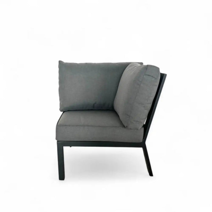 ЪГЛОВ ГРАДИНСКИ КОМПЛЕКТ CLIO АЛУМИНИЙ/ТИКОВА ДЪРВЕСИНА HD