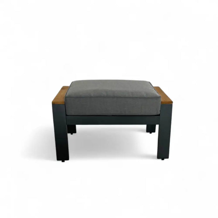 ЪГЛОВ ГРАДИНСКИ КОМПЛЕКТ CLIO АЛУМИНИЙ/ТИКОВА ДЪРВЕСИНА HD