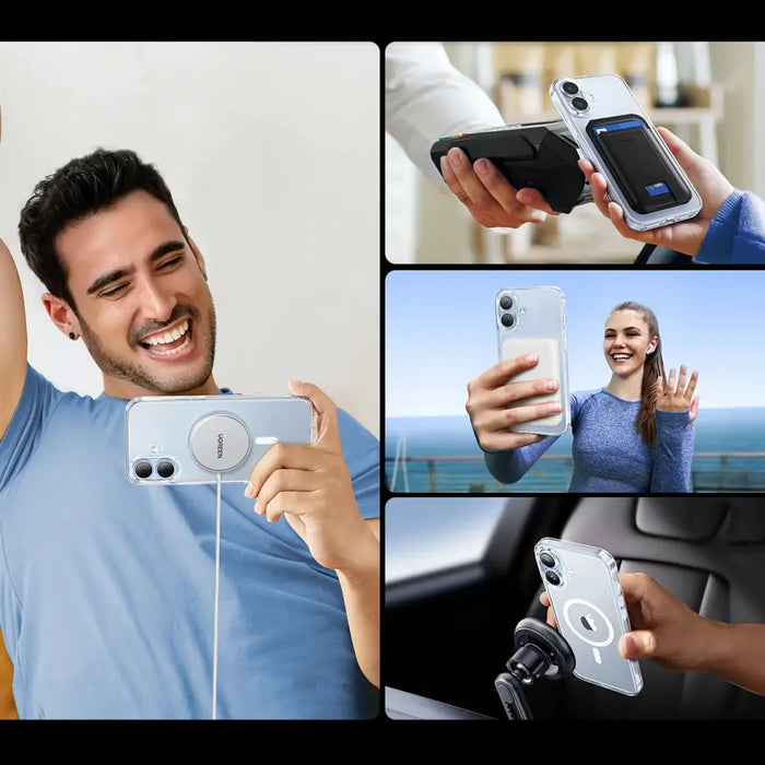 Ugreen Classy Clear Magnetic Case iPhone 16 - Прозрачен