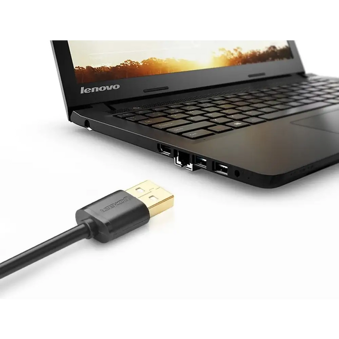 Ugreen кабелен адаптер USB (женски) - USB (мъжки) 2 м черен