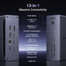 Ugreen U710 13in1 докинг станция 2x Thunderbolt 4 / 4x