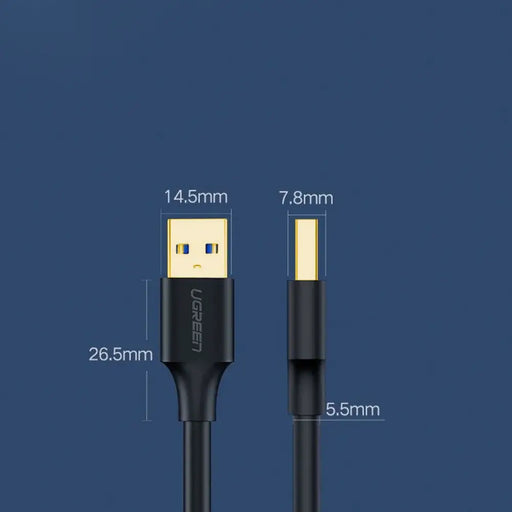 Ugreen US128 10370 USB-A 3.0 / USB-A 3.0 5Gb/s кабел 1m