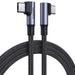 Ugreen US335 70698 ъглов USB-C - USB-C PD QC FCP кабел 100W