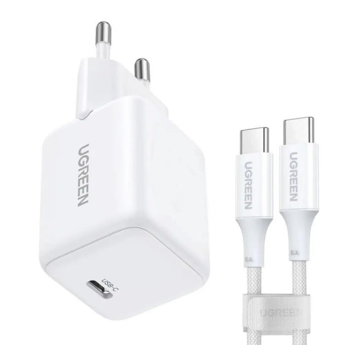 UGREEN X513 30W GAN 1X USB-C мрежово зарядно + 1M USB-C