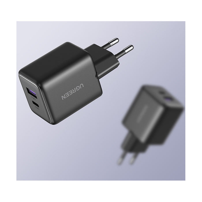 ЗАРЯДНО УСТРОЙСТВО X516 220V 1xUSB-C 1xUSB A 30W mini UGREEN - ЧЕРЕН