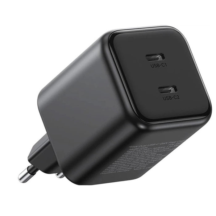 ЗАРЯДНО УСТРОЙСТВО X526 220V 2xUSB-C 45W GaN mini UGREEN - ЧЕРЕН