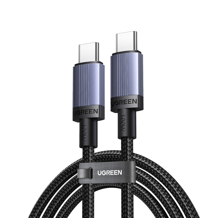 Ugreen USB-C към USB-C PD кабел 100W 5A 1m - черен