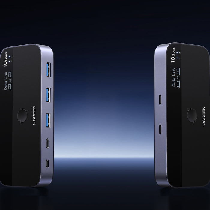 Ugreen превключвател USB-C USB-A 10Gb/s - сив