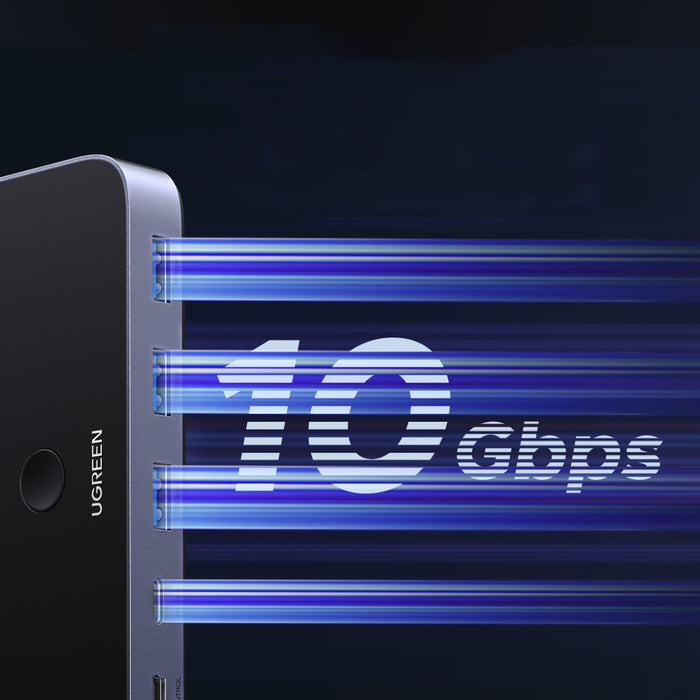 Ugreen превключвател USB-C USB-A 10Gb/s - сив