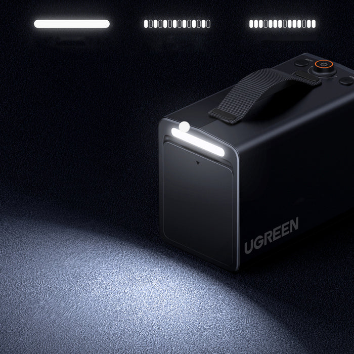 Ugreen 150 PSI 12V електрическа помпа за гуми с дигитален дисплей - сива