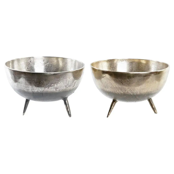 Украса за център на маса DKD Home Decor Златен Сребрист