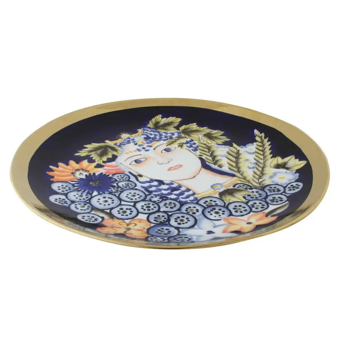 Украса за център на маса DKD Home Decor Син Многоцветен
