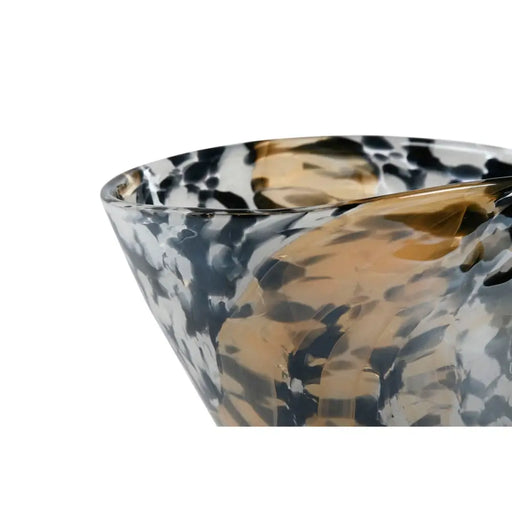 Украса за център на маса Home ESPRIT Черен Сметана Кристал