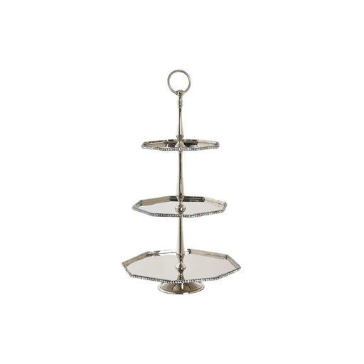 Украса за център на маса DKD Home Decor Сребрист Алуминий