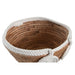 Украса за център на маса DKD Home Decor Бял Естествен Въже