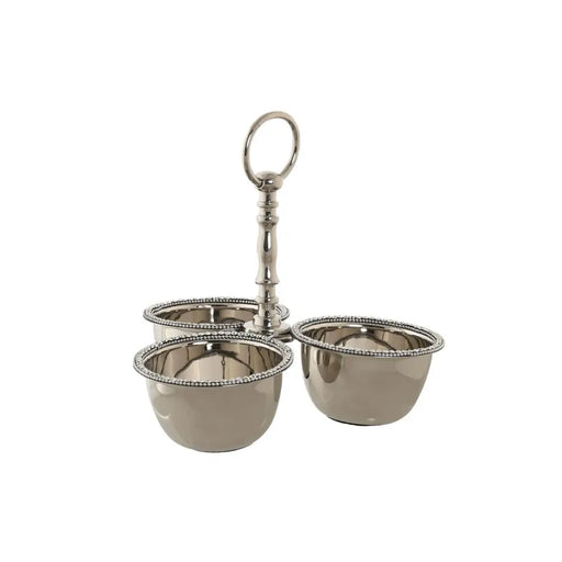 Украса за център на маса DKD Home Decor Сребрист Акрилен