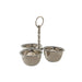 Украса за център на маса DKD Home Decor Сребрист Акрилен