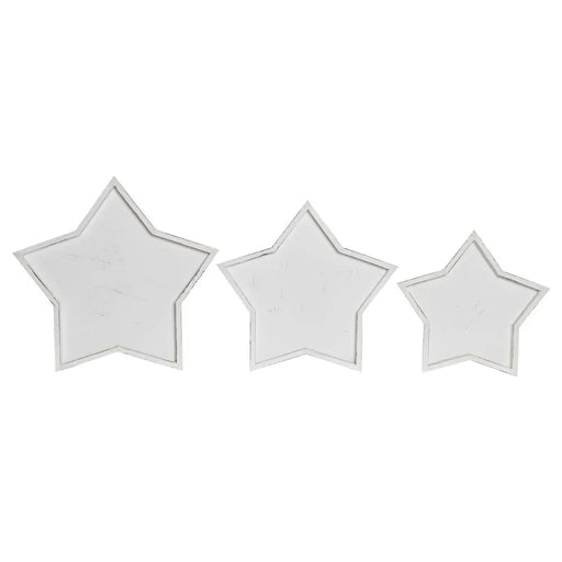 Украса за център на маса DKD Home Decor Бял Дървен 57 x 54