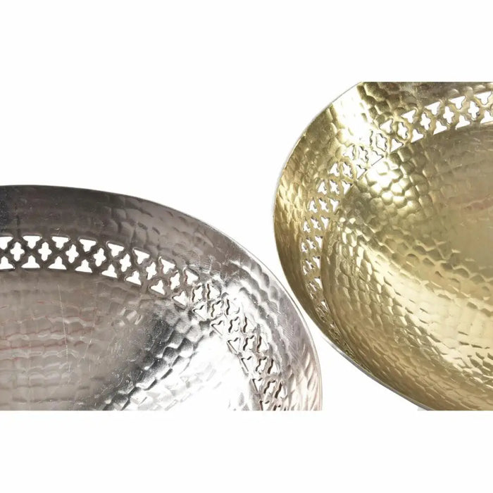 Украса за център на маса DKD Home Decor Мед Златен Алуминий