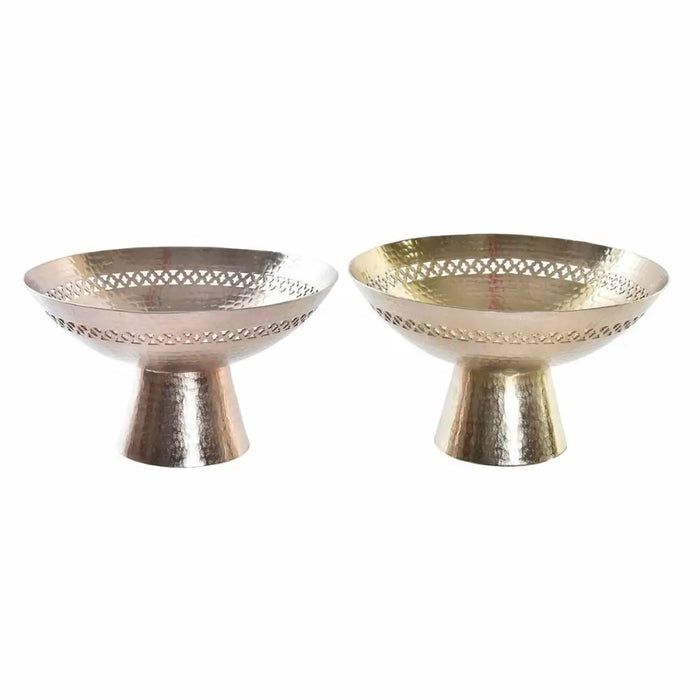 Украса за център на маса DKD Home Decor Мед Златен Алуминий