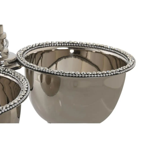 Украса за център на маса DKD Home Decor Сребрист Акрилен