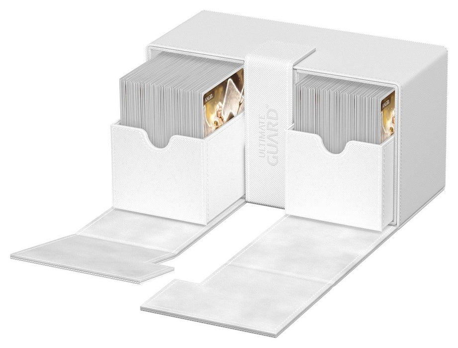 Кутия за карти и аксесоари Ultimate Guard Twin Flip`n`Tray XenoSkin - Monocolor White (200+ бр.)