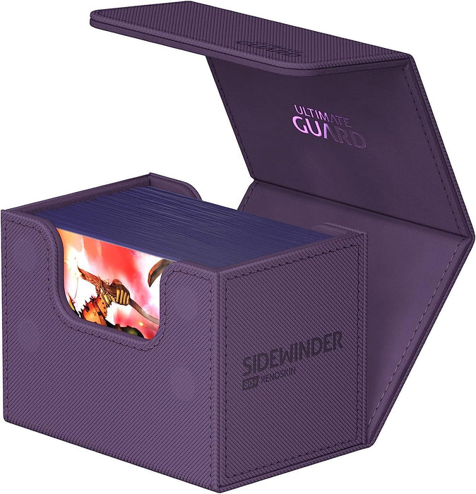 Кутия за карти Ultimate Guard Sidewinder 80+ XenoSkin Monocolor - Purple