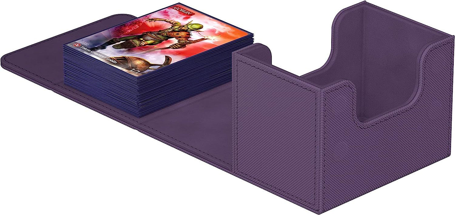 Кутия за карти Ultimate Guard Sidewinder 80+ XenoSkin Monocolor - Purple
