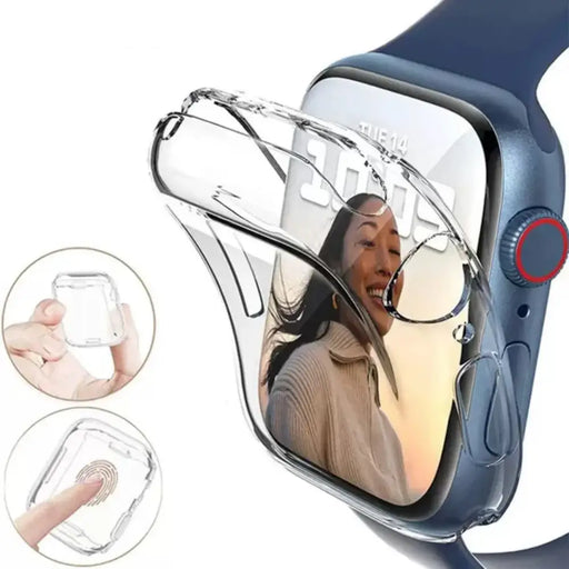 Ултра прозрачен калъф за Apple Watch 45 мм (серия 7/8/9)