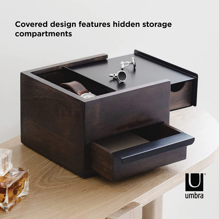 Кутия за бижута и аксесоари Umbra - Mini Stowit, черна
